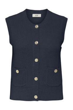 Sale JDY stella S/L O-Neck Vest Knt 4907532 Total Eclipse