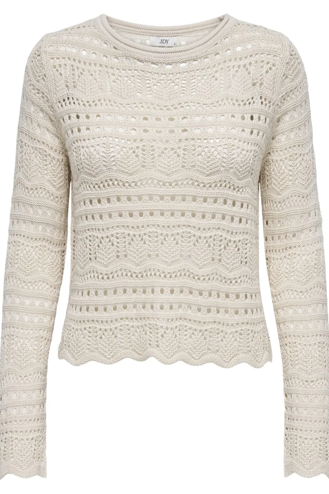 Hot JDY sun Lay L/S Boatneck Pullov. Knt 4451154 Tapioca