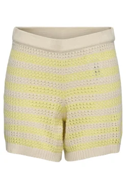 Sale JDY tikka Shorts Knt 4891534 Birch French Vanilla Stripes