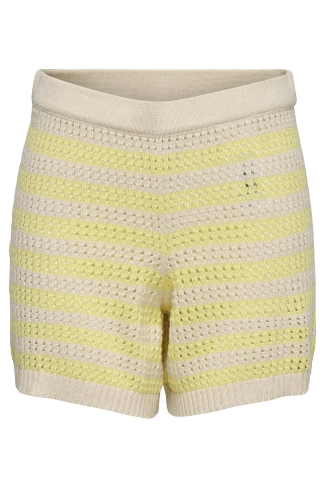 Sale JDY tikka Shorts Knt 4891534 Birch French Vanilla Stripes