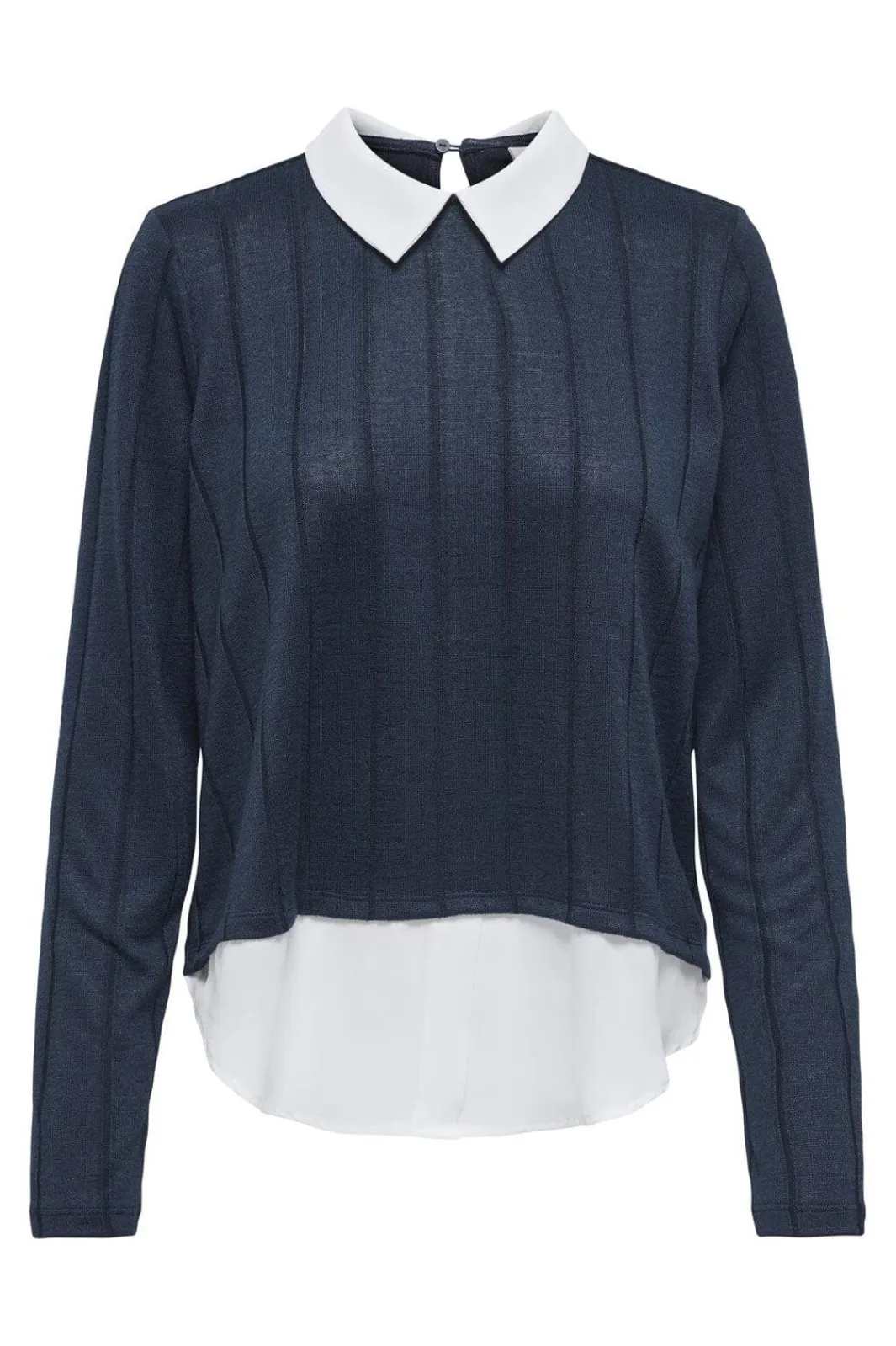 New JDY tonsy Tiger L/S Detail Top Dia 4845397 Total Eclipse Cloud Dancer