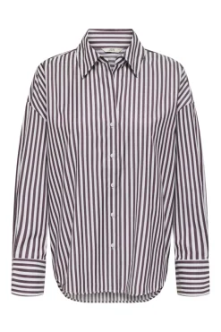 Outlet JDY vesper L/S Loose Shirt 4815311 Cloud Dancer Fig