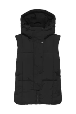 Clearance JDY wonder Short Hood Waistcoat Sij 4814368 Black