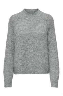 Best JDY zoey Life L/S Hn Raglan Pul Knt 4506112 Light Grey Melange