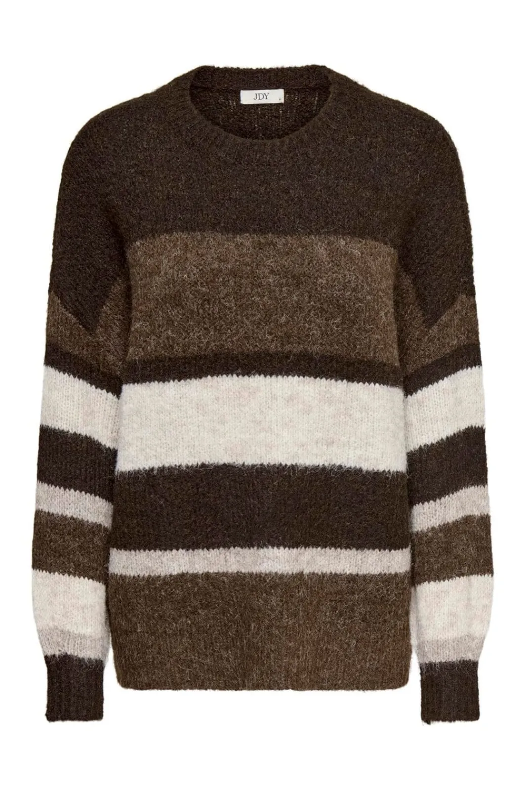 Online JDY zoey Life L/S On Colorblock Pull Knt 4989278 Chocolate Torte Shitake/ Birch Mel/ Chateau Gray
