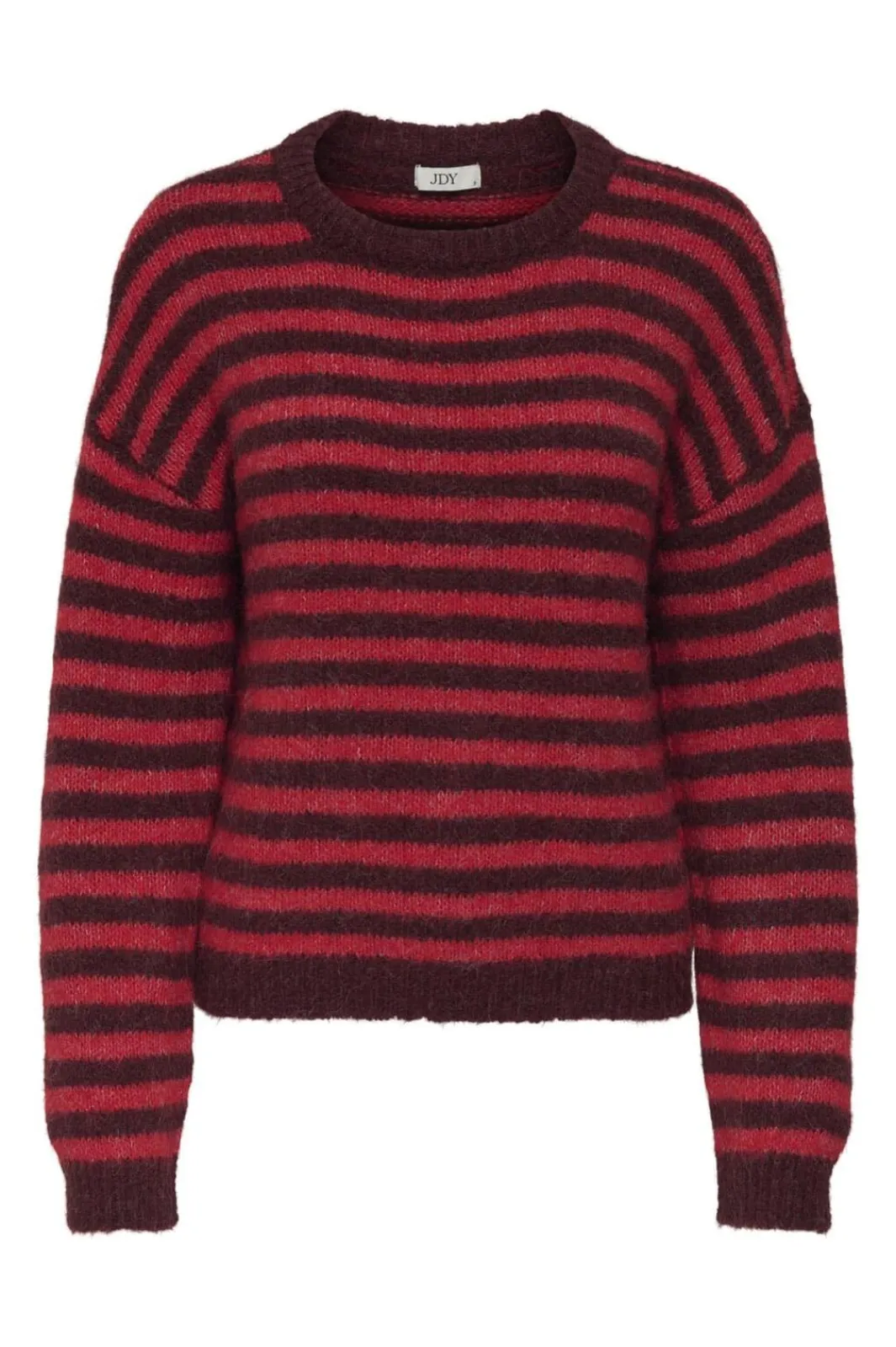New JDY zoey Life L/S On Dropsh Pull Knt 4838040 Maroon Banner Salsa