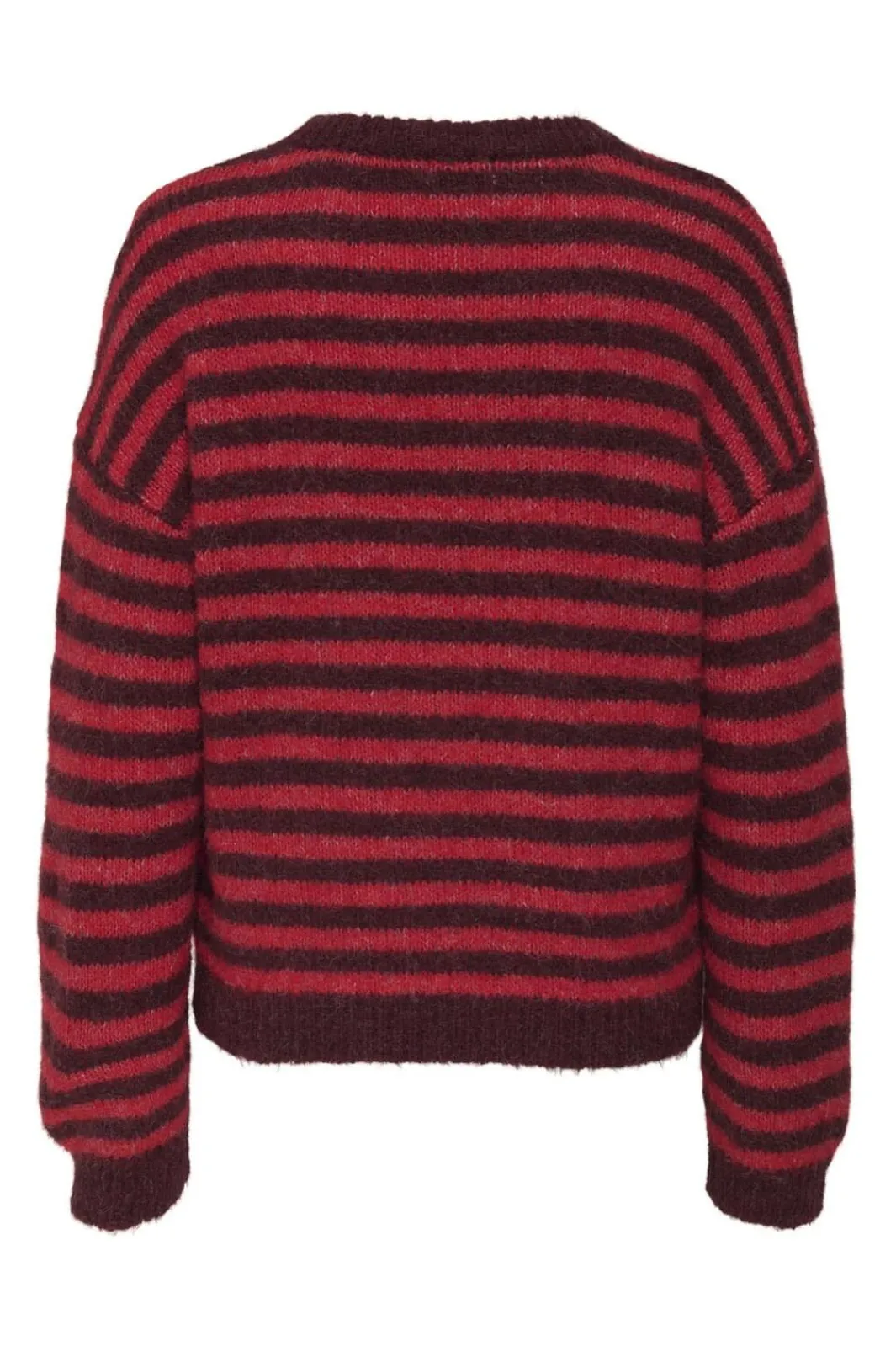 New JDY zoey Life L/S On Dropsh Pull Knt 4838040 Maroon Banner Salsa