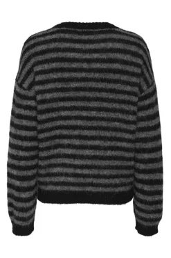 Online JDY zoey Life L/S On Dropsh Pull Knt 4838041 Black Dark Grey Melange