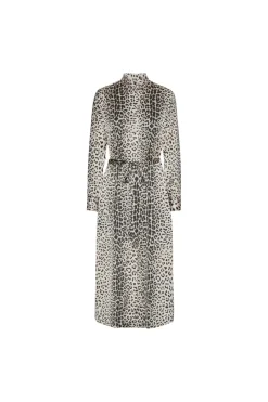 Online Karmamia Jean Dress 2123 Nude Leopard