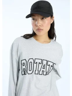 Online Rotate Jersey Ls T-shirt 1153281473 1473 Light Grey Melange