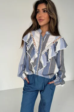 Sale Continue Jill 14784 Blue Stripe