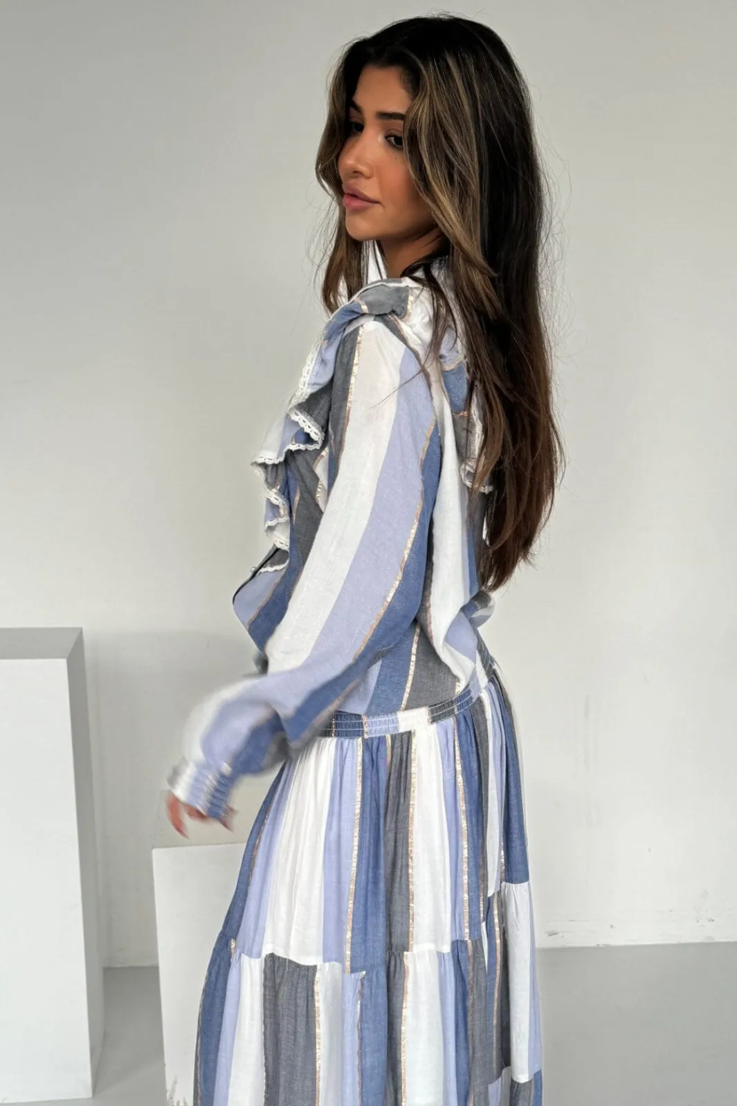 Sale Continue Jill 14784 Blue Stripe