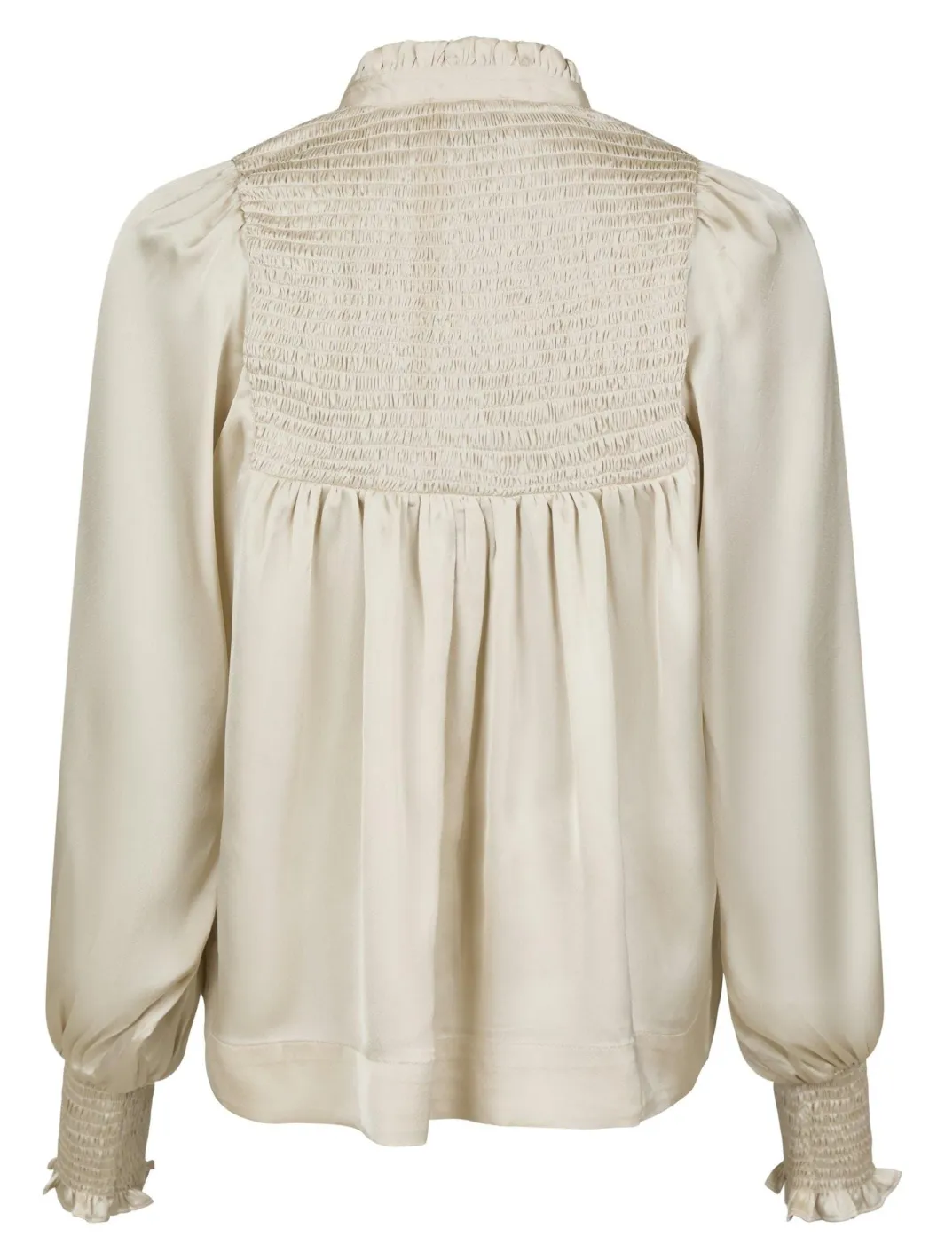 Sale Neo Noir Jill Smooth Satin Blouse Champagne