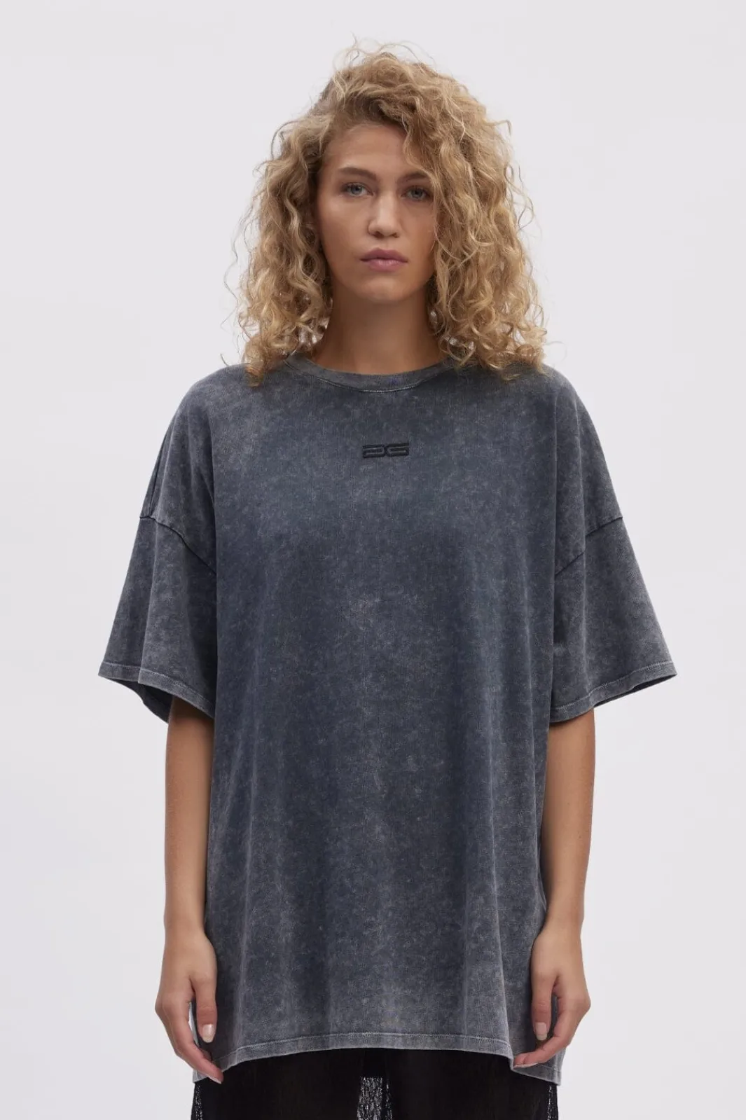 Discount Gestuz Jiogz Oversize Tee 106053 Dark Grey Washed