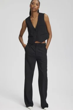 Sale Gestuz JoelleGZ pinstripe MW pants NOOS black pinstripe