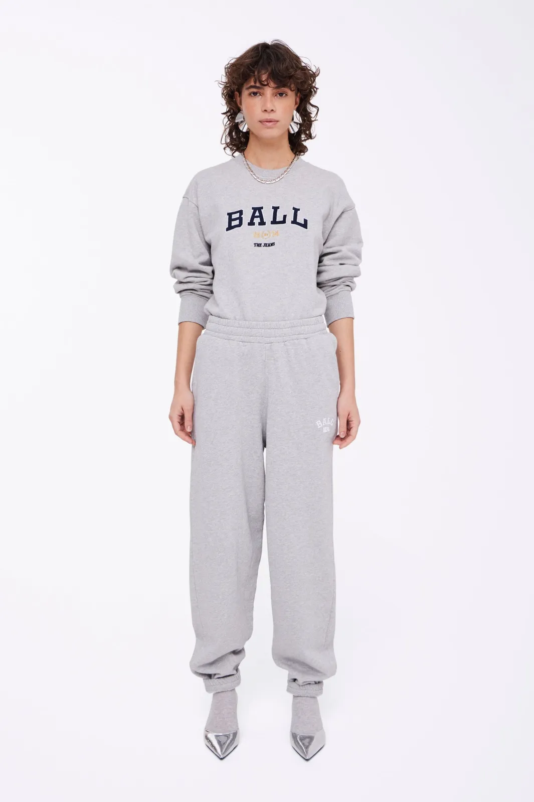 Outlet Ball Johnson Sweatpant 204054 Medium Grey Melange