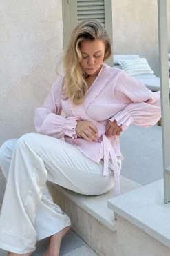 Sale BYIC Josefineic Wrap Shirt A23974 Light Pink