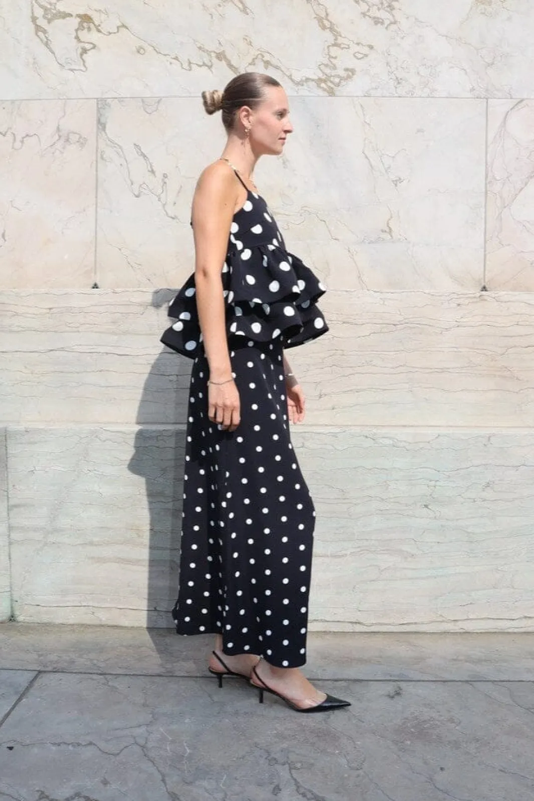 Best Cras Joselle Skirt CE1041 8144 Black Polka