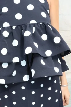 Sale Cras Joselle Top CE1038 8140 Black Polka Grande