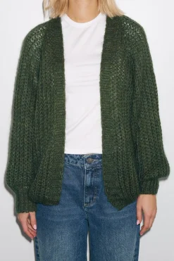Outlet Noella Joseph Cardigan Solid 010 Army Green