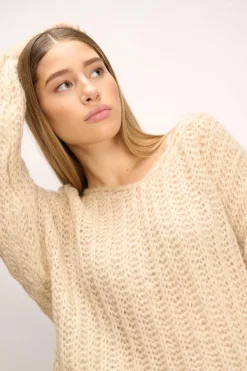 Discount Noella Joseph Knit Sweater 023 Beige