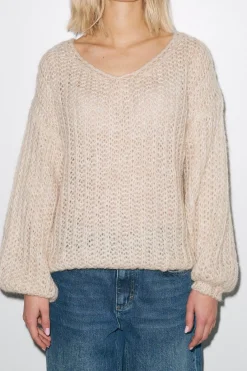 Discount Noella Joseph Knit Sweater 023 Beige