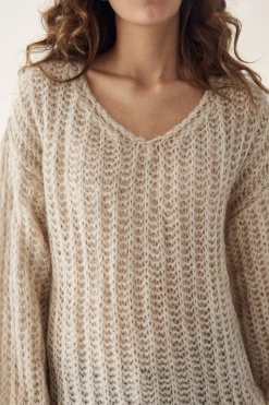 Discount Noella Joseph Knit Sweater 023 Beige
