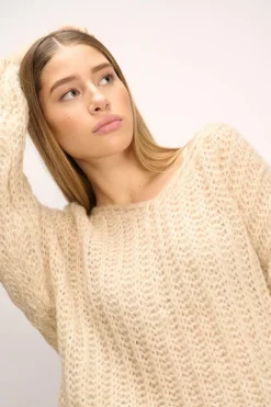 Discount Noella Joseph Knit Sweater 023 Beige