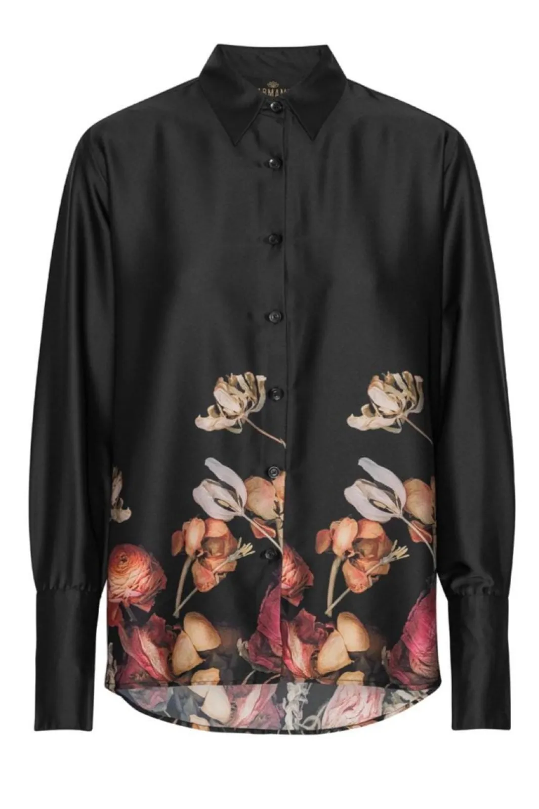 Outlet Karmamia Joseph Shirt Black Blossom