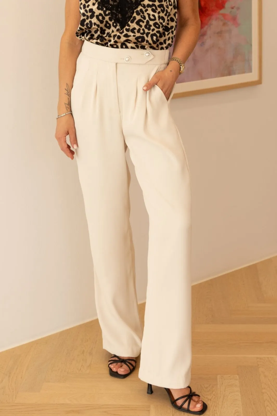 Sale Valentin Studio Josie Pants Ivory