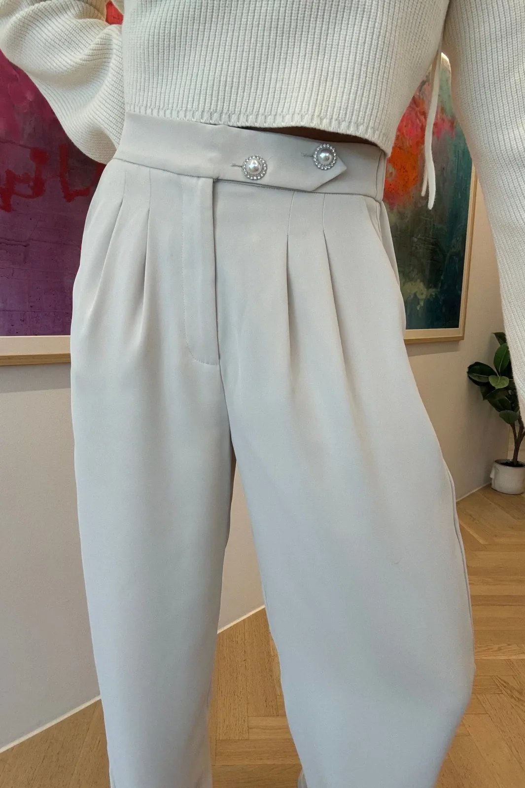 Sale Valentin Studio Josie Pants Ivory