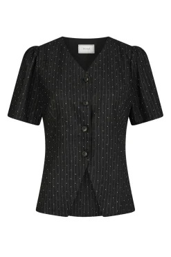 Clearance Neo Noir Jules B Pinstripe Blouse 167083 132
