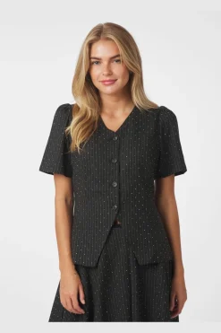 Clearance Neo Noir Jules B Pinstripe Blouse 167083 132