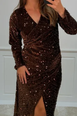 Sale A-bee Julitta dress Dark Brown