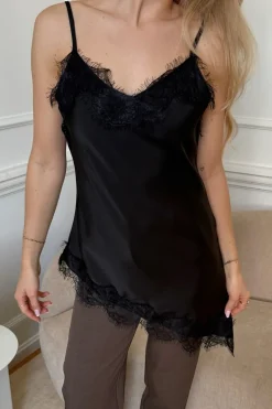 BYIC Junoic Asymmetric Top A25115 Black Satin