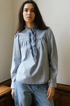 Outlet Neo Noir Justine Denim Shirt 161903 145