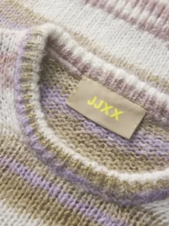 Discount Jjxx Jxamelia Crew Neck Knit 4862529 Fog /Multi Color