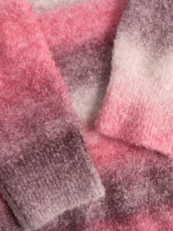 Discount Jjxx Jxamira Crew Neck Knit Ln 4844635 Barberry /Space Dye