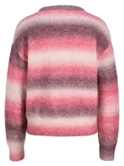 Discount Jjxx Jxamira Crew Neck Knit Ln 4844635 Barberry /Space Dye