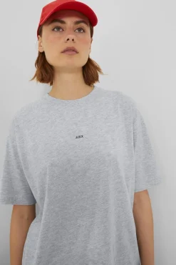 Clearance Jjxx Jxandrea Loose Ss Logo Tee 4229245 Light Grey Melange Black Jjxx Logo