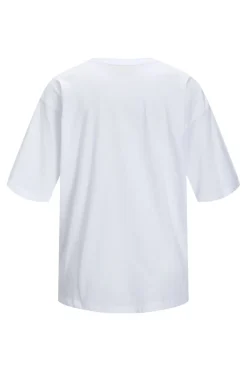 Jjxx Jxandrea Loose Ss Logo Tee 3861156 Bright White Black Logo
