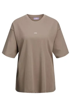 Best Jjxx Jxandrea Loose Ss Logo Tee 3861159 Brindle White Logo