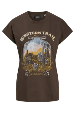 Discount Jjxx Jxastrid Sl Boxy Print Tee 4885028 Bracken Western Trail
