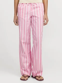 Sale Jjxx Jxava Poplin Pant Ln 4651992 Morning Glory Striped