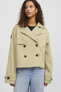 New Jjxx Jxcarlie Short Trenchcoat Sn 4382619 Twill