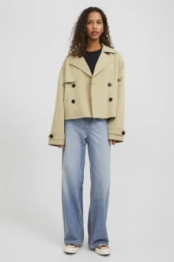 New Jjxx Jxcarlie Short Trenchcoat Sn 4382619 Twill