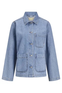 Sale Jjxx Jxela Worker Denim Jacket 4707024 Light Blue Denim
