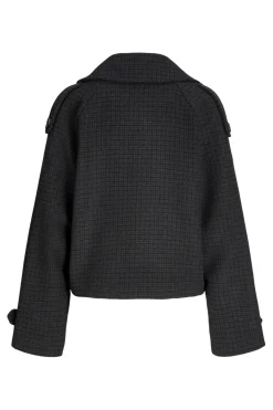 Online Jjxx Jxelle Carlie Short Trenchcoat 4773994 Dark Grey Melange Black/Bracken