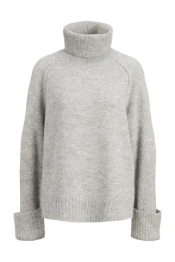 Online Jjxx Jxellinora Raglan Roll Neck Knit Ln 4815075 Light Grey Melange