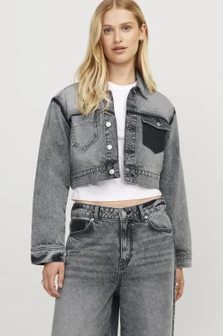 Online Jjxx Jxfiona Regular Denim Jacket 4708682 Medium Grey Denim